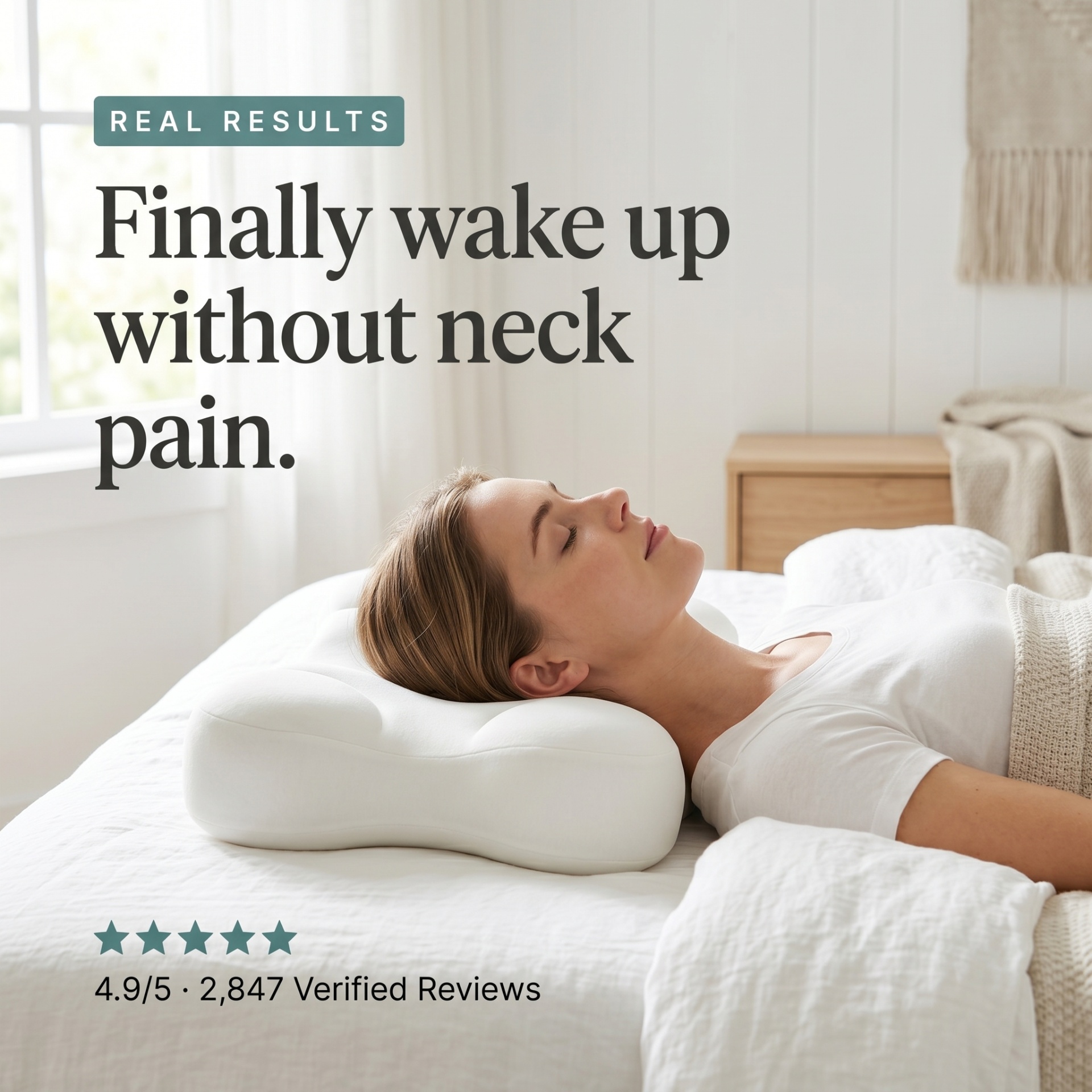 Finally wake up without neck pain